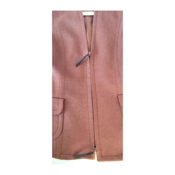 AKRIS PUNTO Bergdorf Goodman Brown Blazer Jacket S 6 Wolle-laine-wool / Angora - Picture 7 of 16